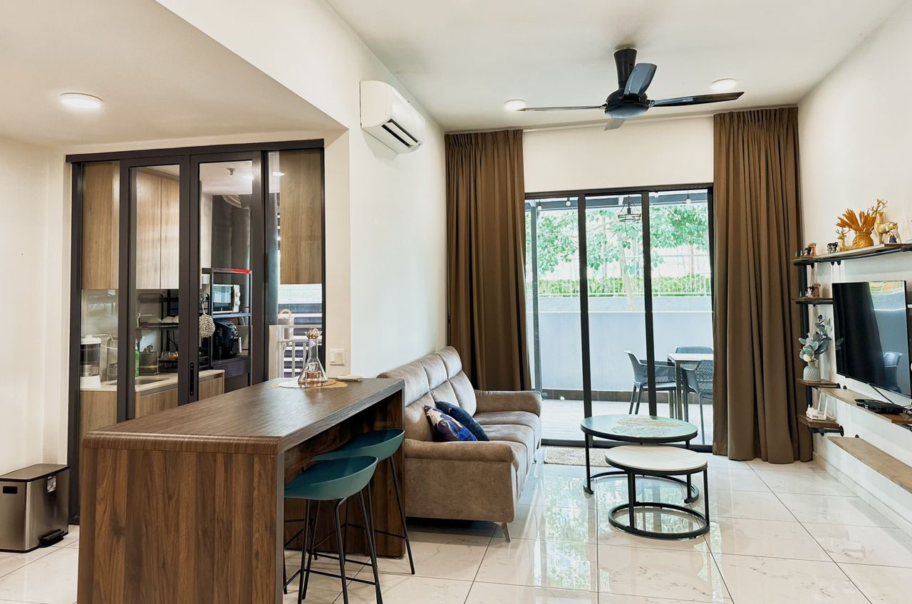 Furnished 2-Bedroom, Suasana Garden